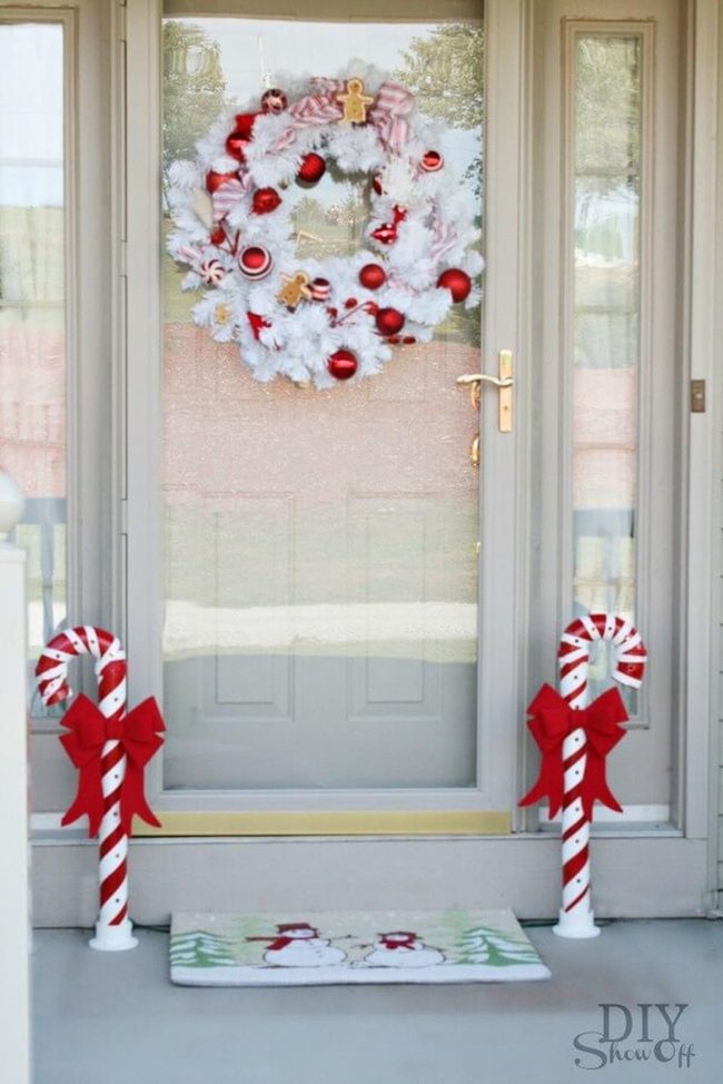 Oversized Red And White Candy Canes
