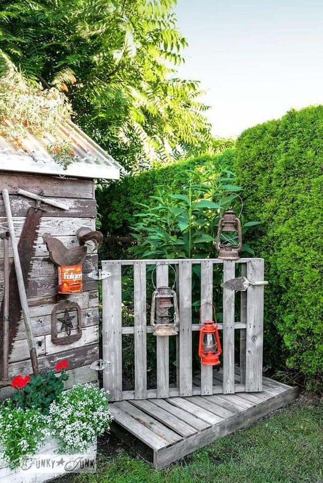 Wooden Pallet Garden Gateway