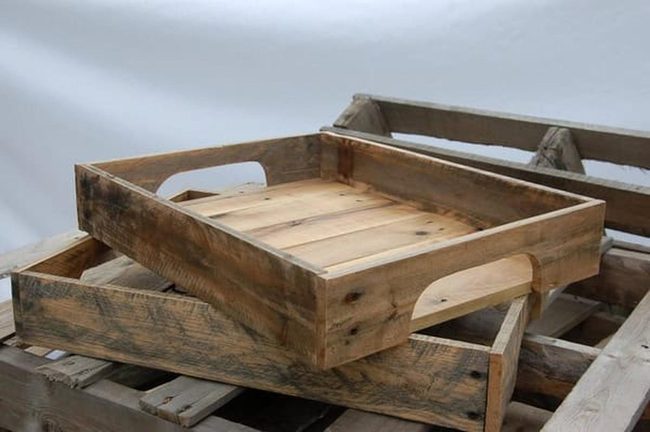 Reclaimed Lumber Breakfast Tray