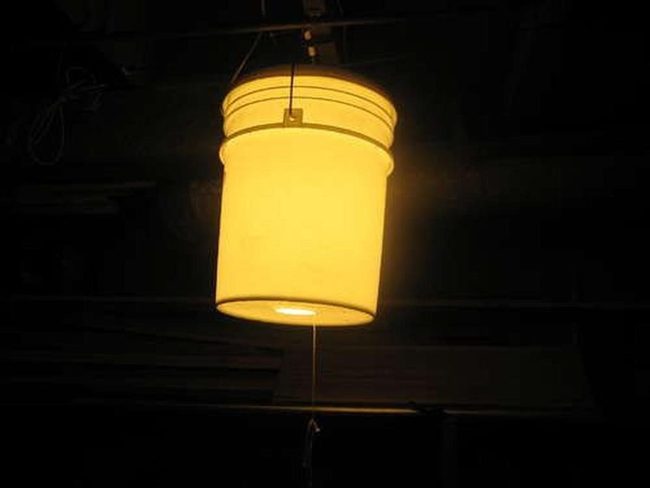 Metal Bucket Rope Pendant