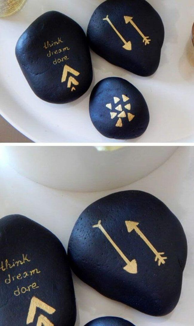 Handpainted Stone Messages