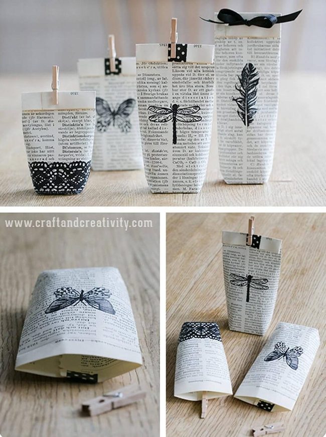 Vintage Book Paper Storage