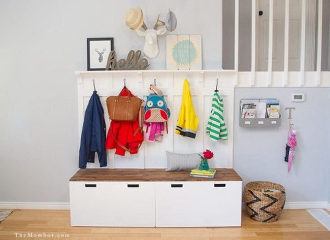 Whimsical Deer Head Entryway