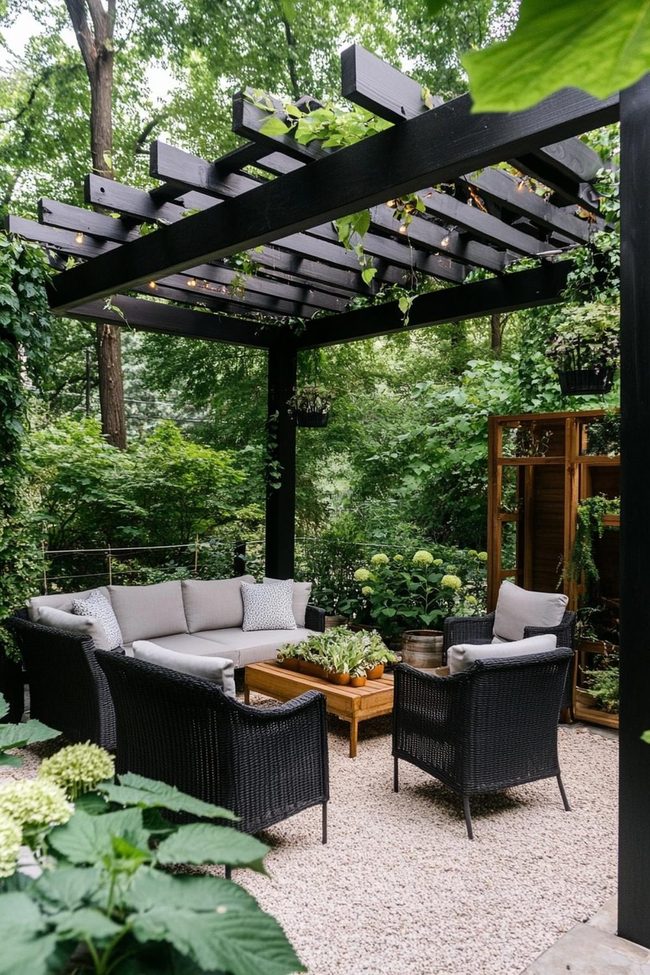 Wooden Pergola Overhead Structure