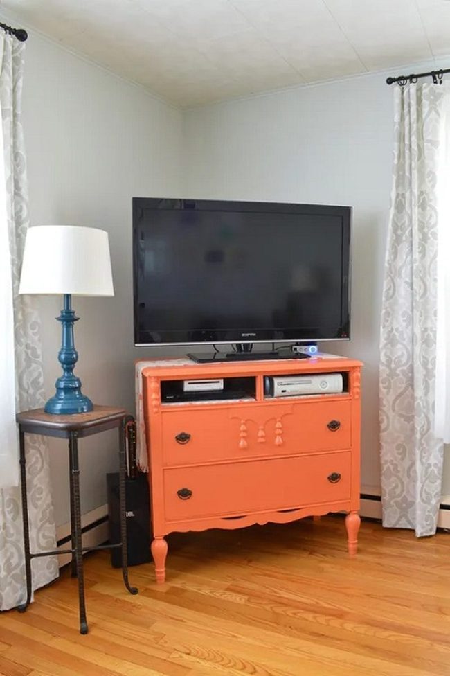Vintage Dresser Entertainment Center