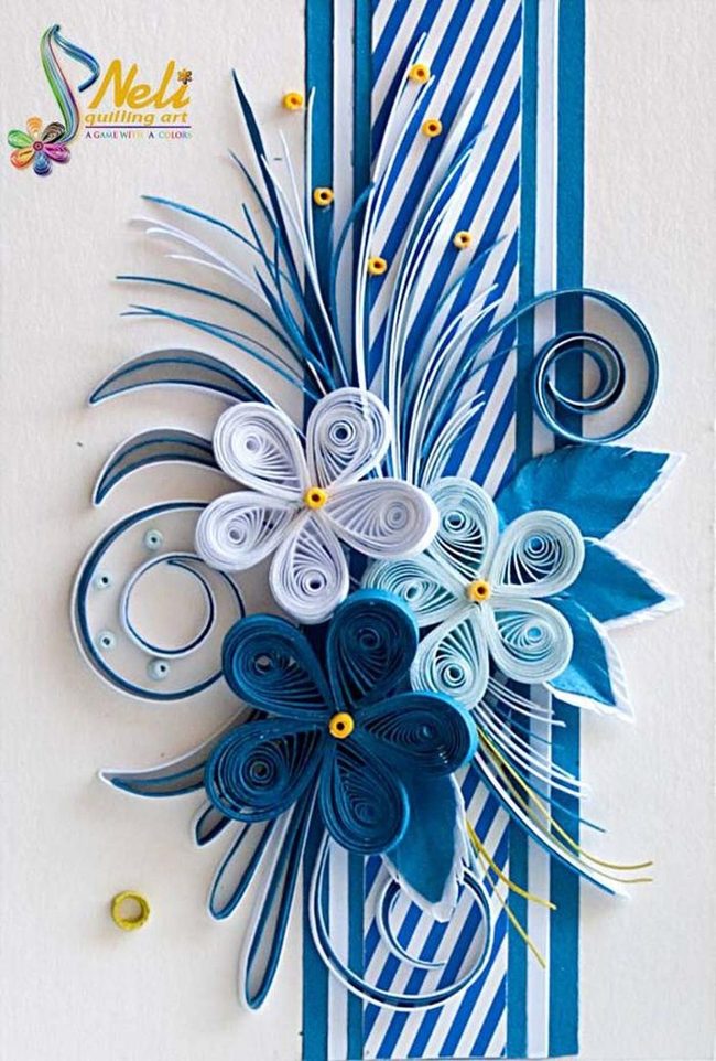 Blue Swirl Floral Dimension