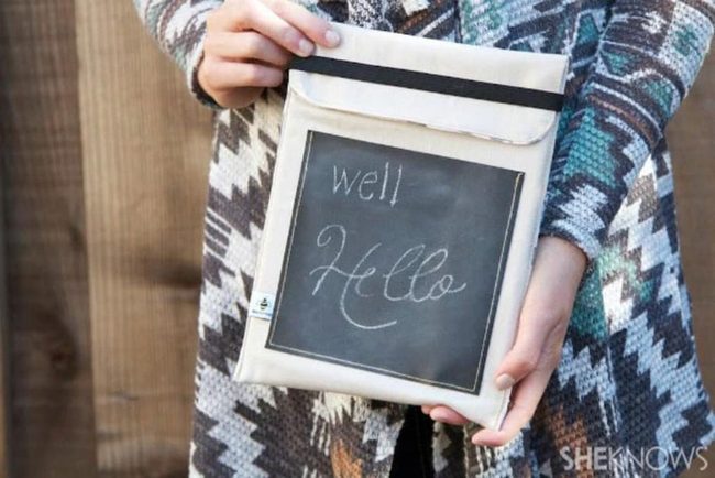 Cursive Chalkboard On Wood