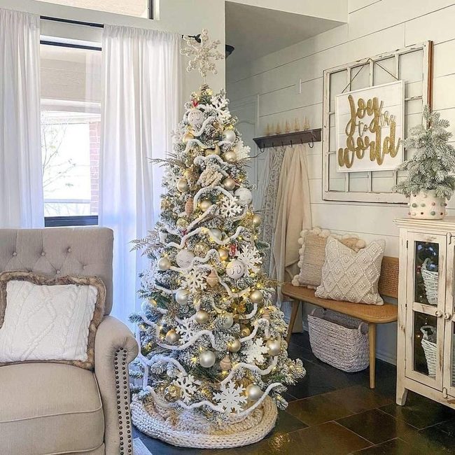 Frosted Trees, Warm Lights, Comfort