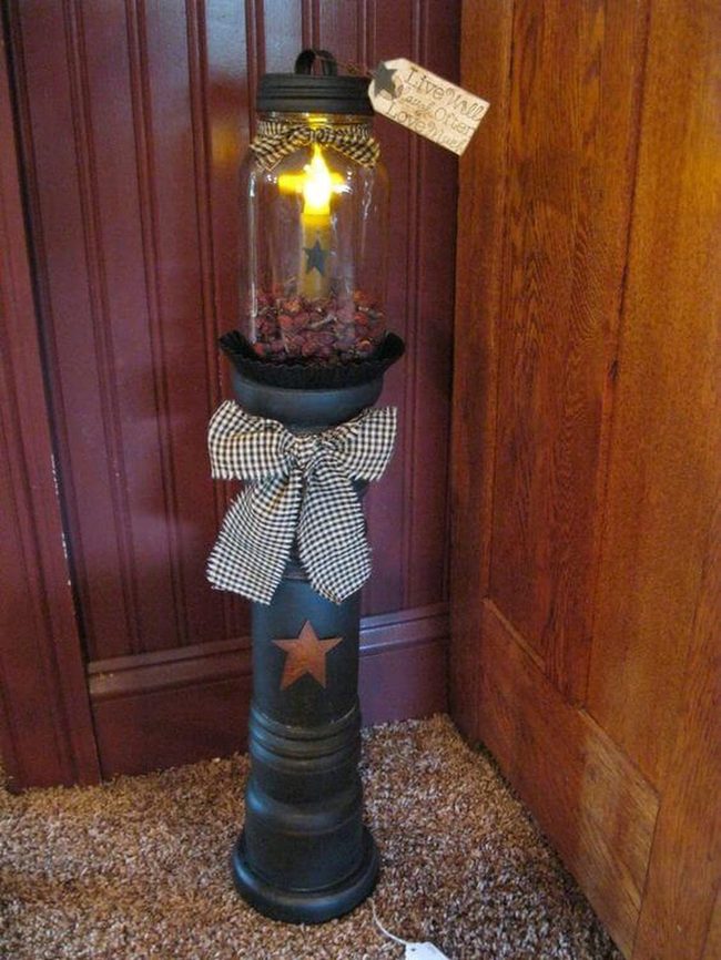 Mason Jar Pathway Lanterns