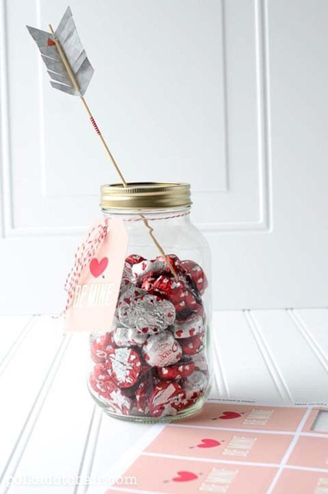 Heart-Shaped Candy Jar Romance