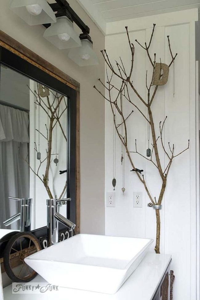 Natural Wood Necklace Display