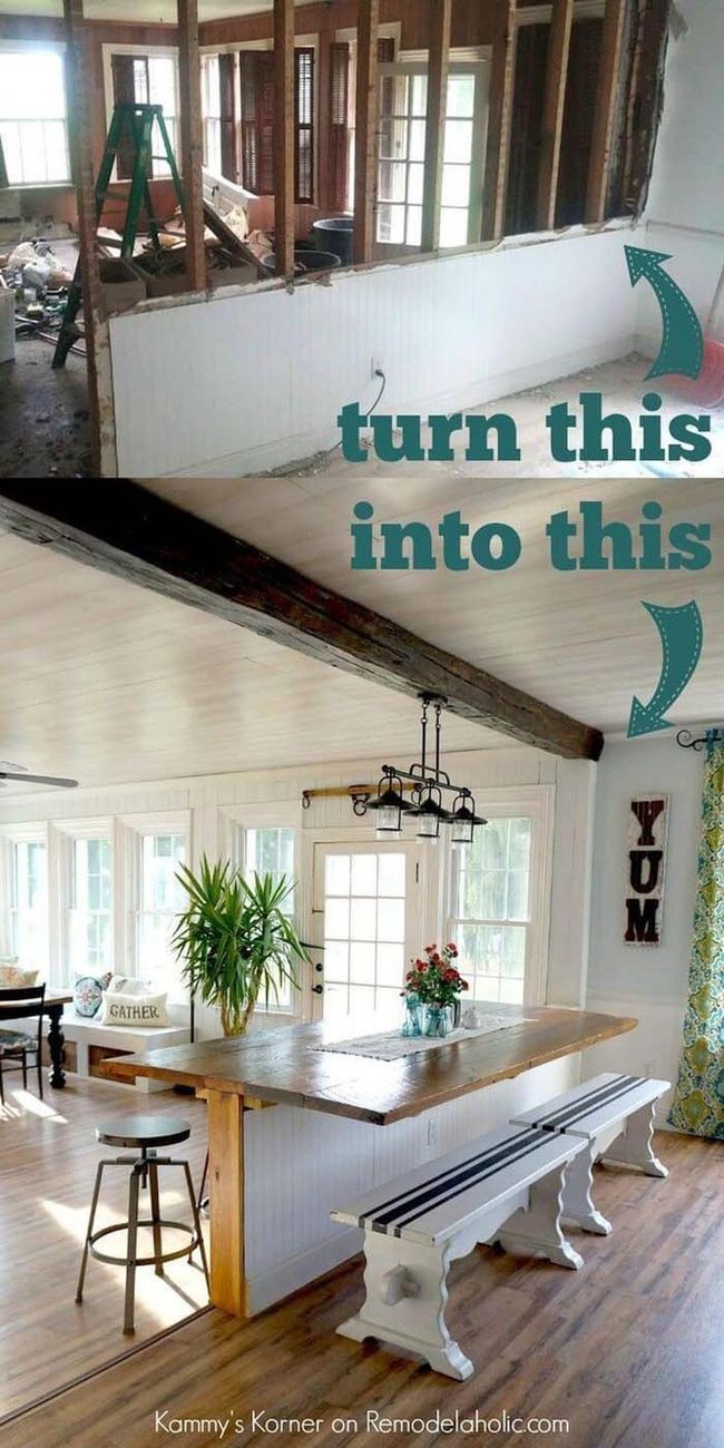 Weathered Wood Island Centerpiece