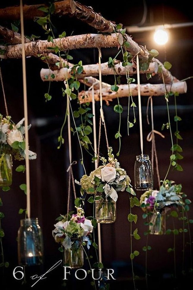 Hanging Floral Glass Vessels