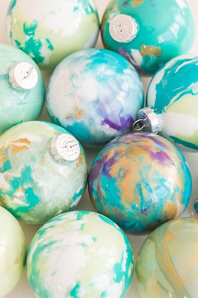 Swirled Teal Ornaments, Infinite Sparkle