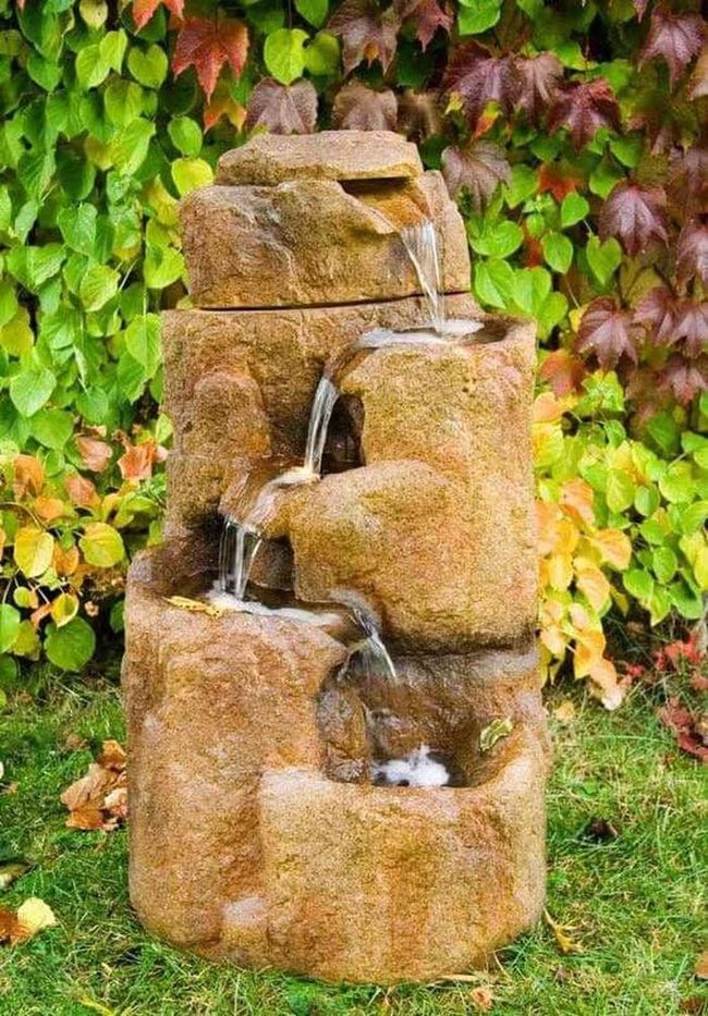 Cascading Stone Water Feature