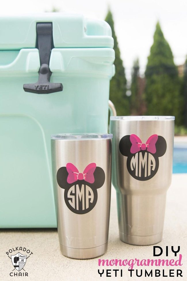 Minty Green Coolers With Disney Silhouettes
