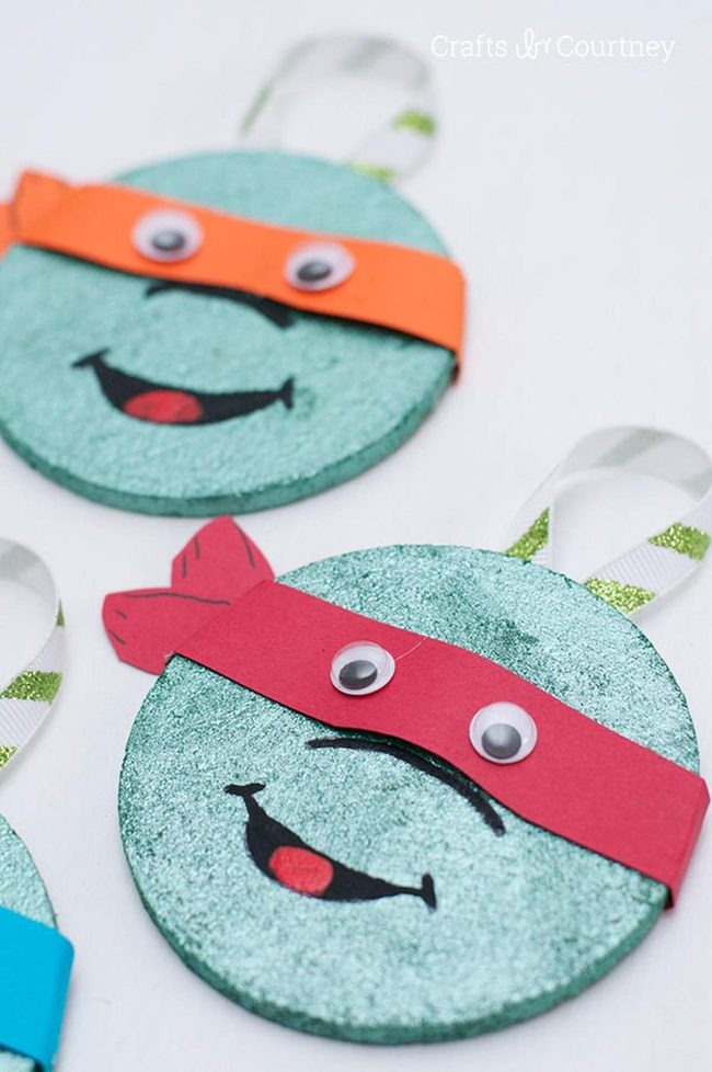 Sparkly Round Faces Red