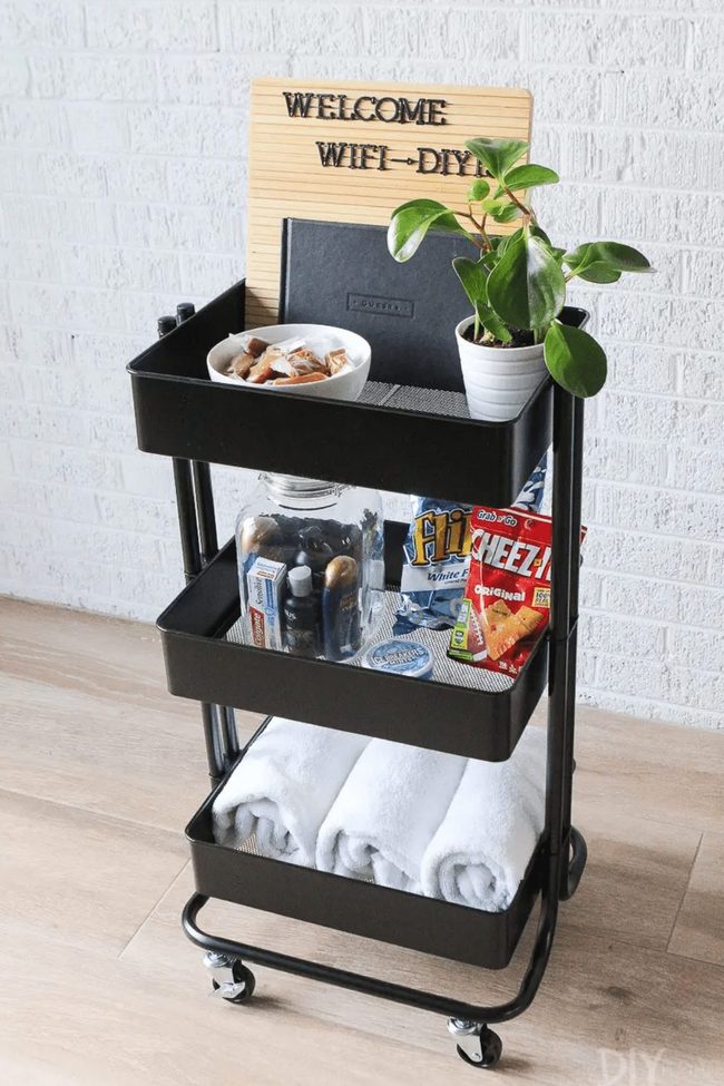 Green Plant Candy Snack Cart