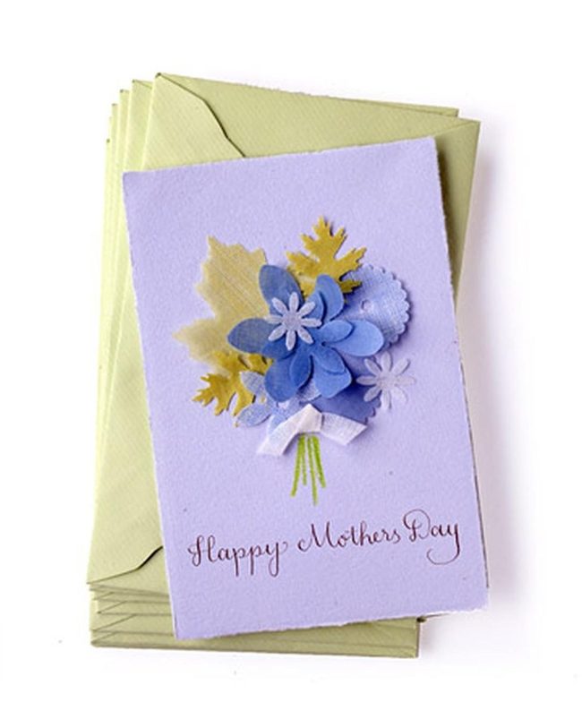 Purple Paper Flowers Mother'S Day