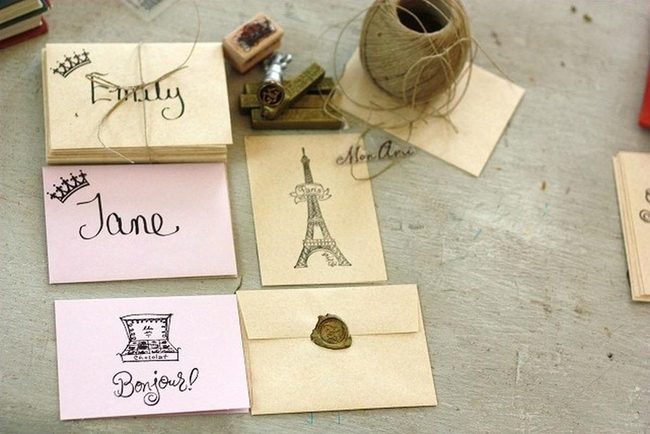 Pink Curly Letters, Handmade