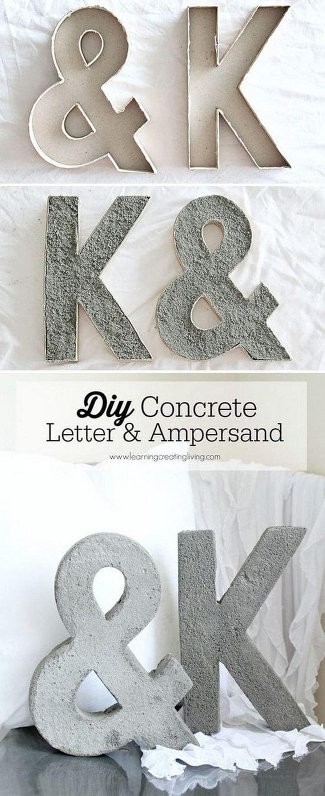 Concrete Letter Blocks