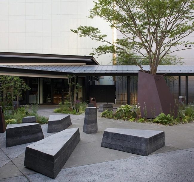 Dark Stone Library Garden