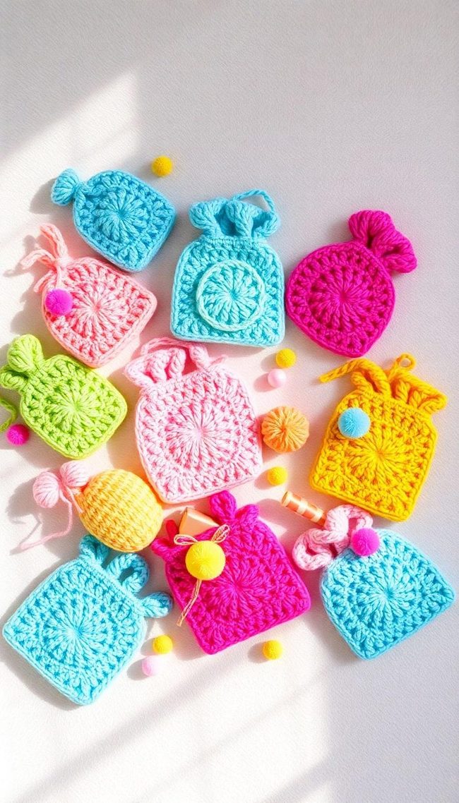 Handmade Crochet Gift Bags