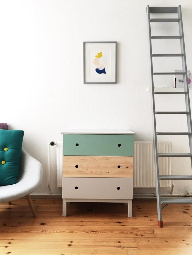 Soft Pastel Ombre Dresser