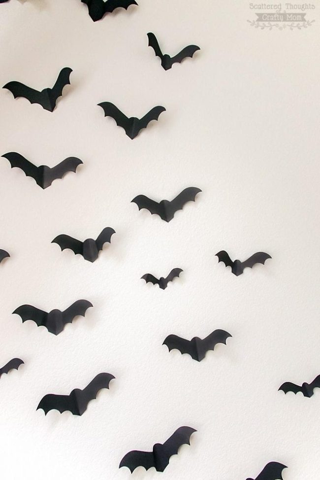 Black Paper Bat Silhouettes