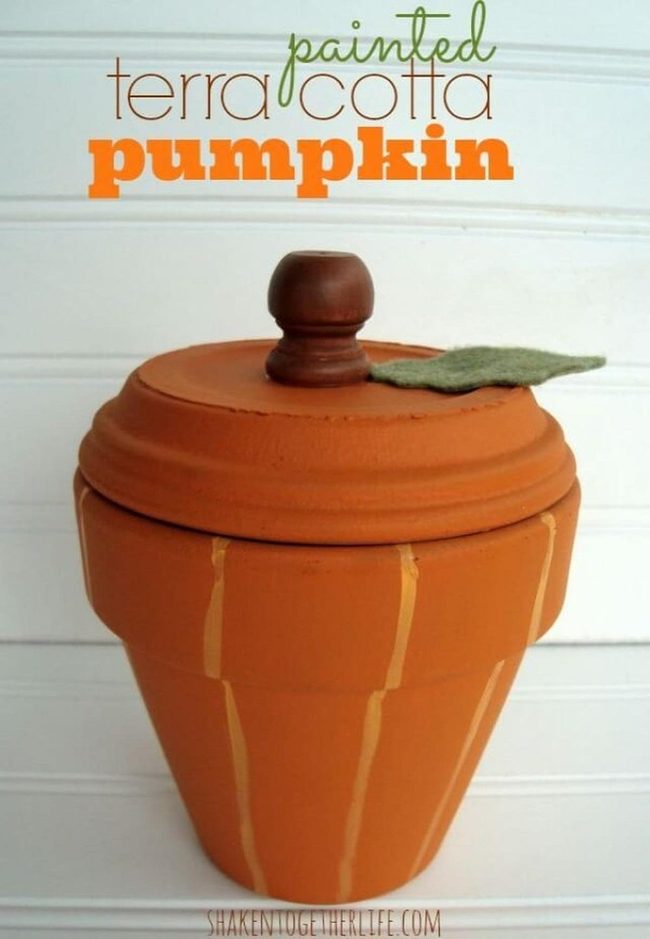 Orange Terra Cotta Garden Planter