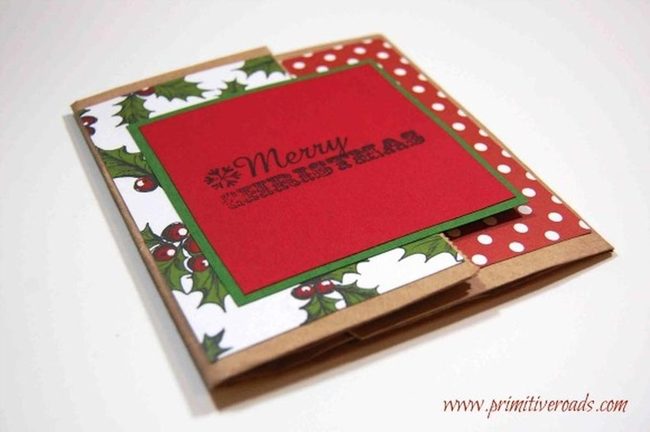 Red Polka Dot Christmas Card