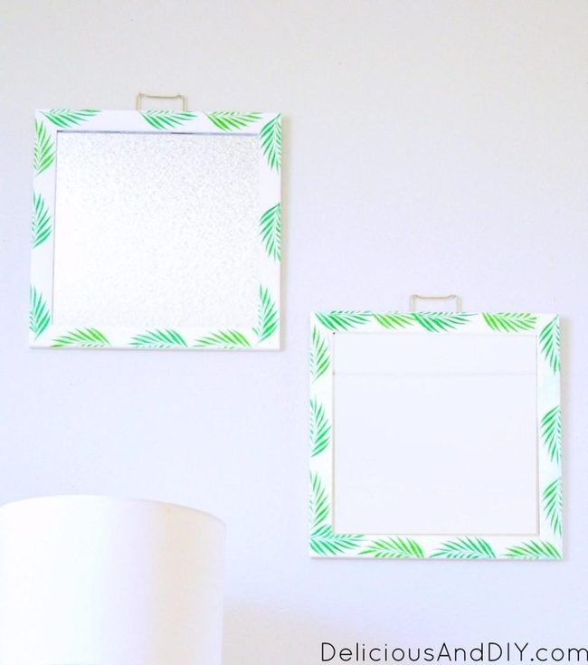 Green Leaf Mirror Duo