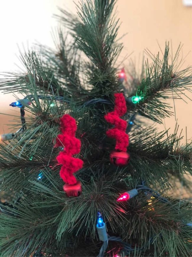 Green Sparkle Red Ornaments