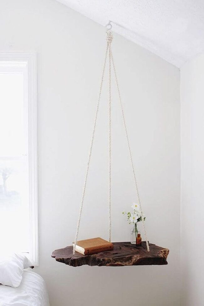 Green Wall Shelving Display
