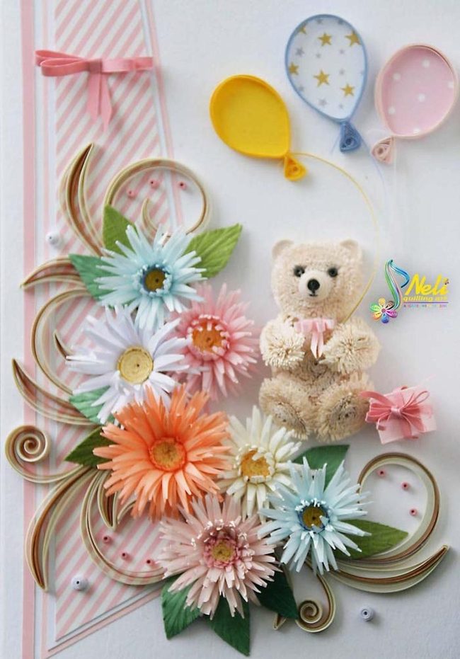Soft Teddy Bears Pink Florals