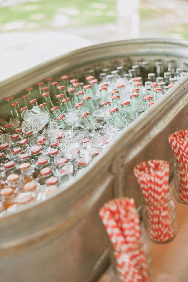 Galvanized Ice Bucket Bar