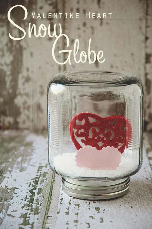 Swirling Snow Mason Jar