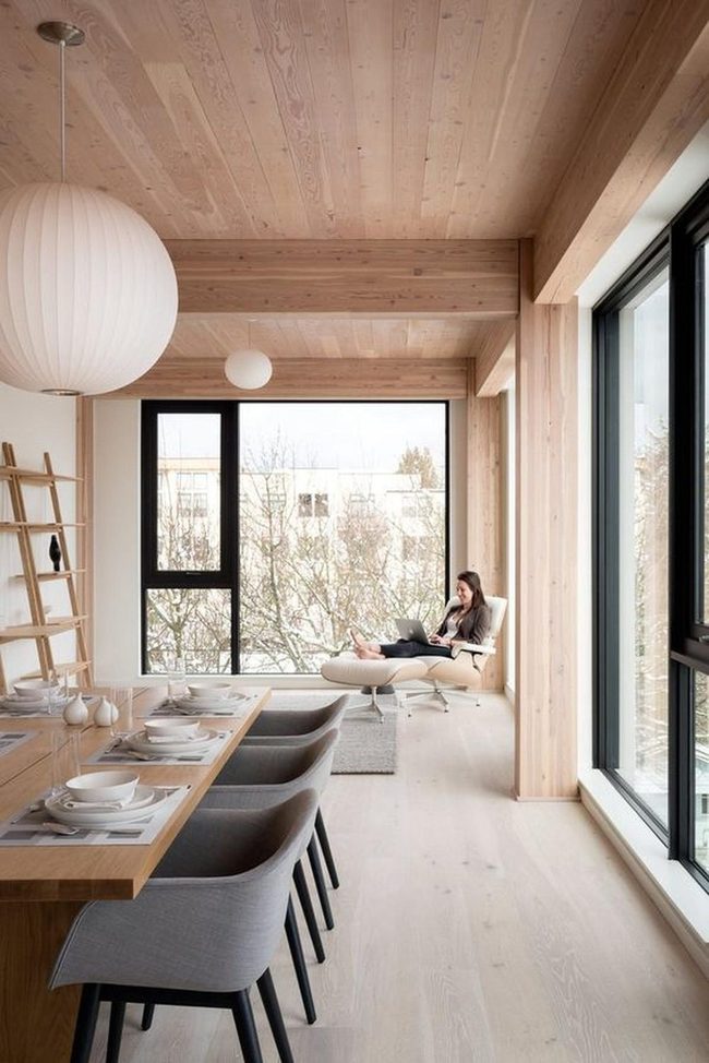 Light Wood Meets Minimalist Dining