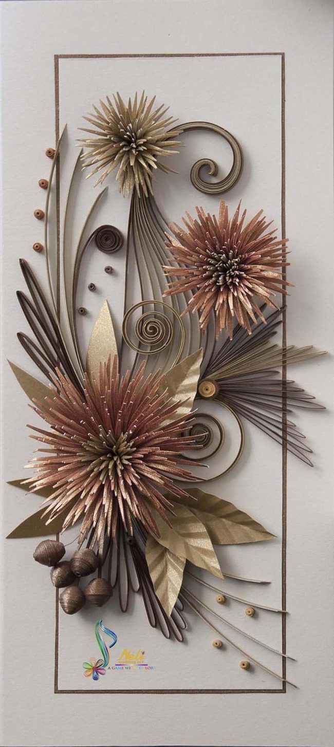 Golden Floral Metallic Walls