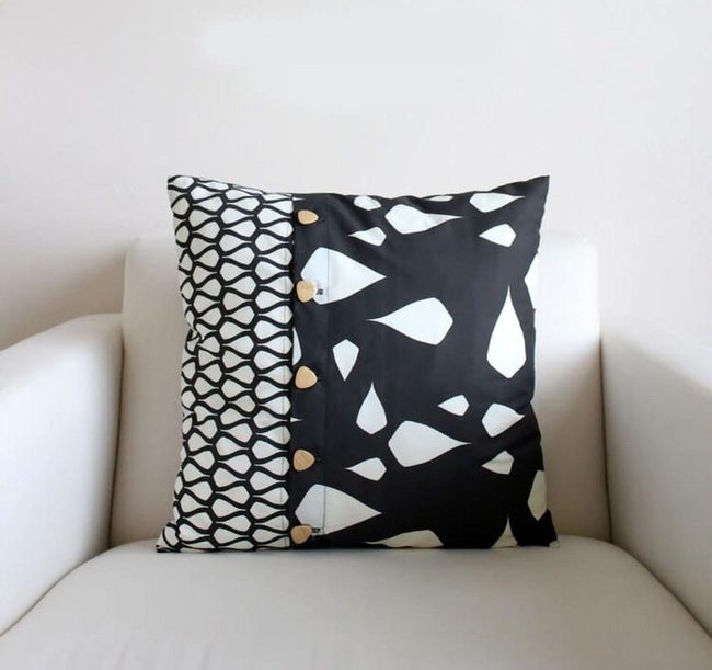 Patterned Pillowcases With Button Details