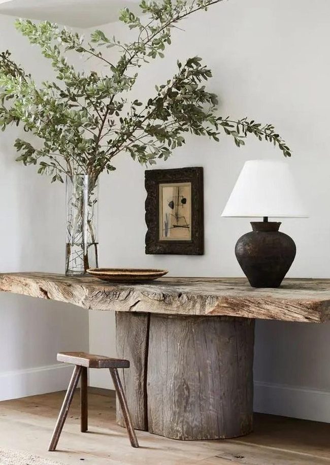 Rough Wood And Pottery Warmth