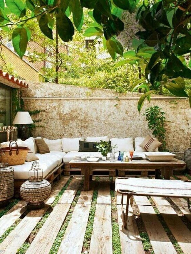 Handcrafted Wood And Woven Lounge