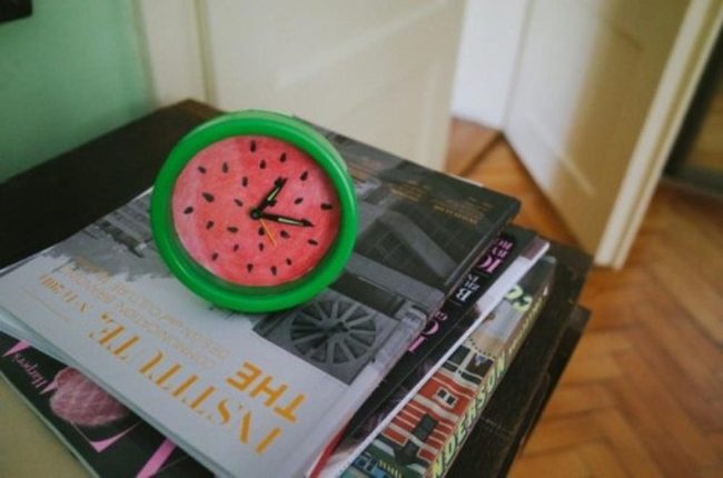Watermelon Clock, Sunny Corner