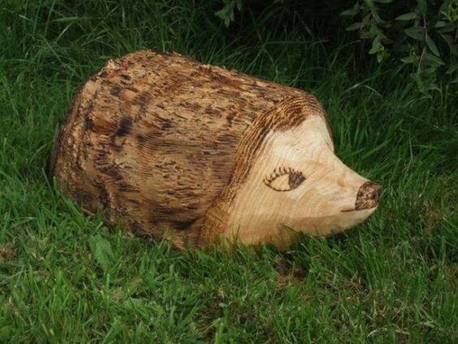 Tree Stump Creature Sculptures
