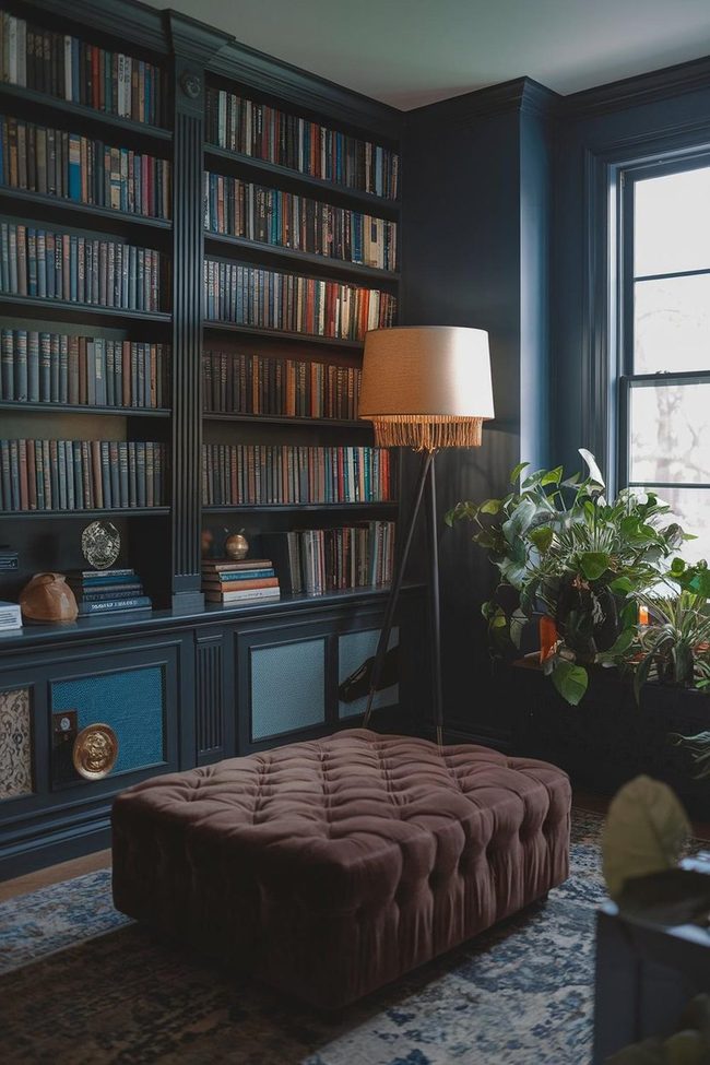 Literary Walls And Reading Light