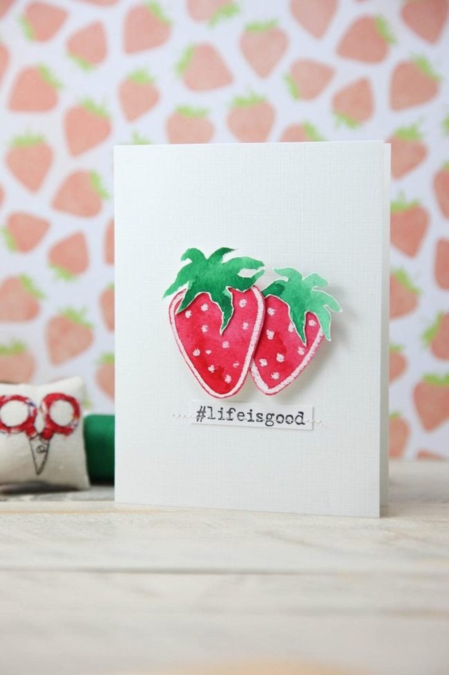 Bright Red Strawberries Handmade