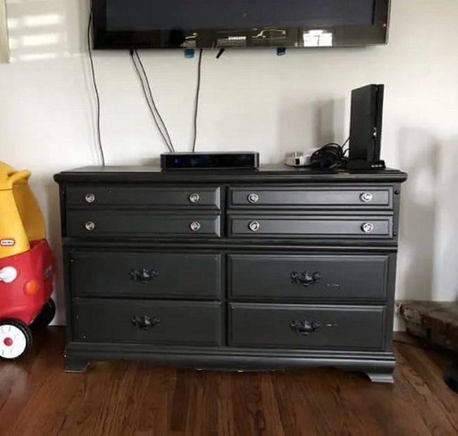 Deep Teal Dresser Tv Stand