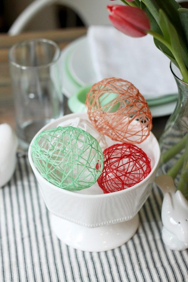 Colorful String Balls Green Orange Red