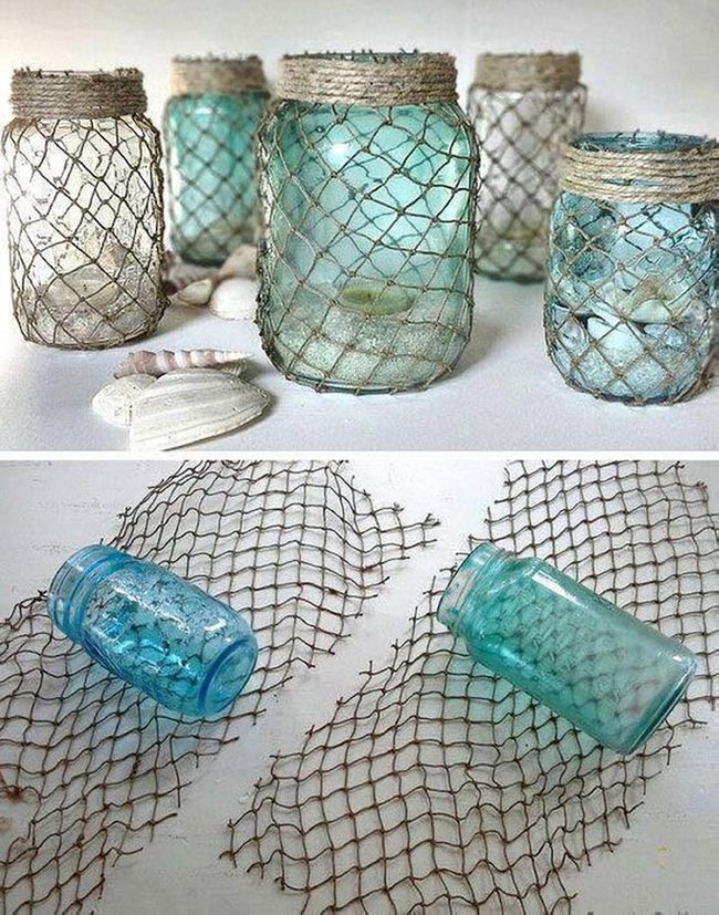 Jute-Wrapped Jar Votives