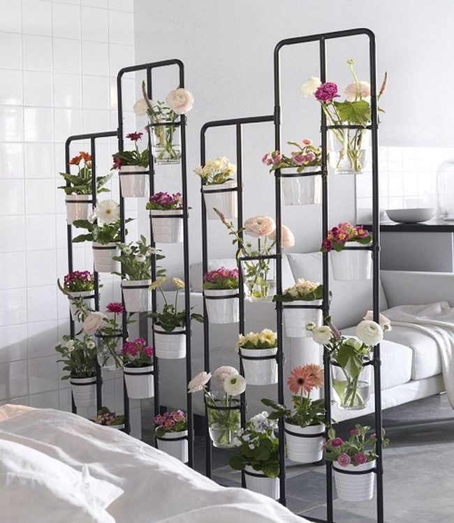 Green Layered Room Dividers